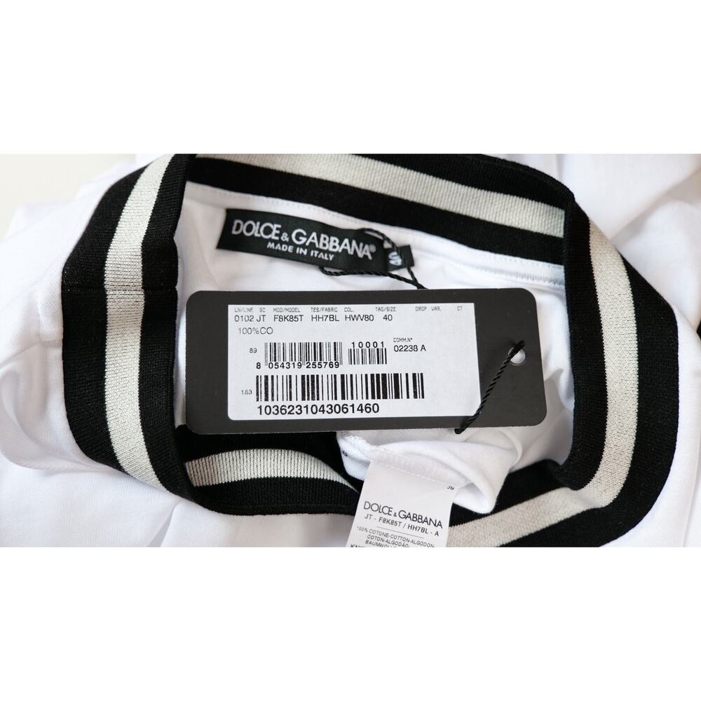 Dolce & Gabbana White "Fashion Eden" Short T-shirt Dress (Size: IT40) - Picture 7 of 7